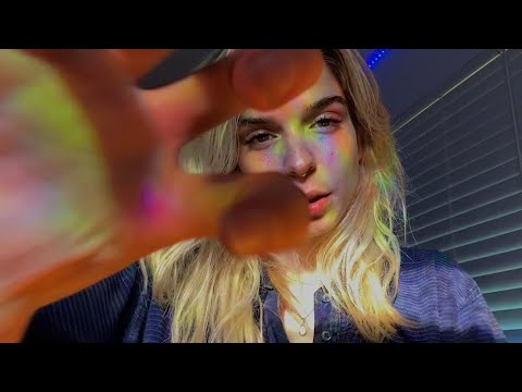 asmr | mouth sounds w/ hand sounds & movements + inaudible whispers