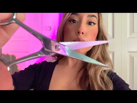 ASMR Haircut Role Play (Personal Attention) Camera Combing