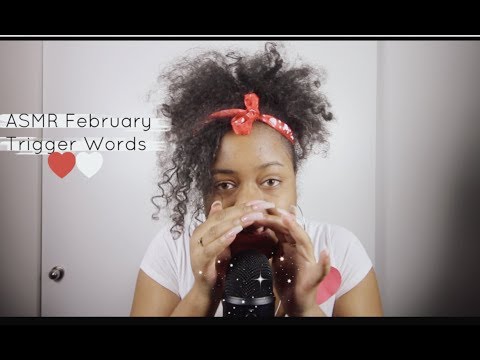 ASMR February Trigger Words (Tongue Clicking, Finger Fluttering, Hand Movements)