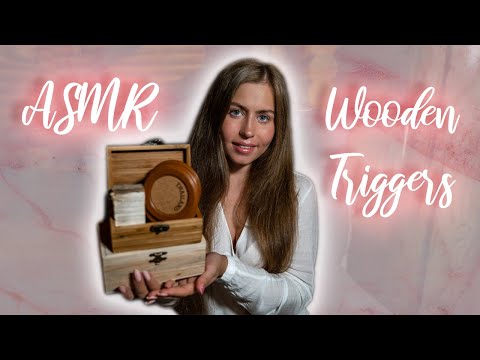 [ASMR] 🌳Relaxing WOOD Triggers🌲|| Tapping | Whisper | Scratching ||