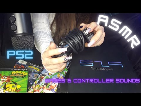 ASMR | Playstation 2 Tapping & Scratching |(PS2) Gaming Controller sounds | Video games (NO TALKING)