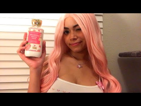 asmr applying lotion sounds and hand movements ♡