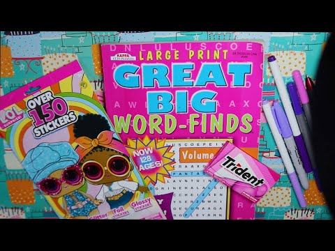 Dinner Party Word Search ASMR Chewing Gum (Sending Out Invites)