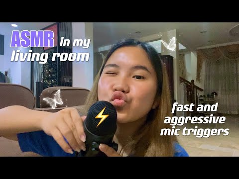 ASMR | 🎙mic scratching, tapping, pumping | fast and aggressive ⚡️
