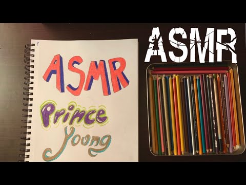 [ASMR] Drawing Session // sketching simple 3D letter designs