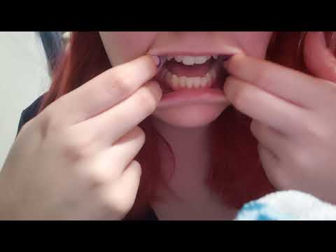 asmr teeth tapping/scratching