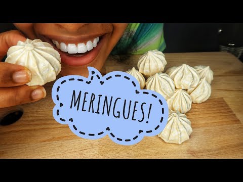 ASMR MERINGUE COOKIES | Crunchy Eating Sounds | NO TALKING (LOOPED) (Subscriber Request)