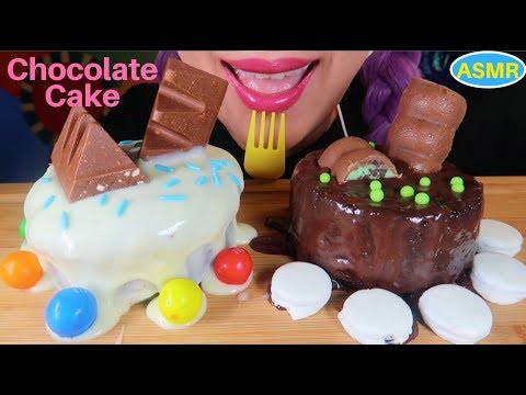 ASMR 초코케이크 + 스위스 초콜릿 먹방| CHOCOLATE CAKE+TOBLERONE CHOCOLATE EATING SOUND|CURIE. ASMR