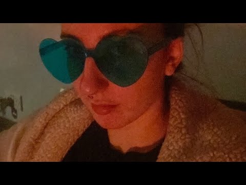asmr | lofi binaural table tapping & scratching with mouth sounds & hand movements 🫶🏻