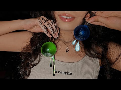 ASMR water globes for people who can't sleep💦 ocean sounds(no talking)