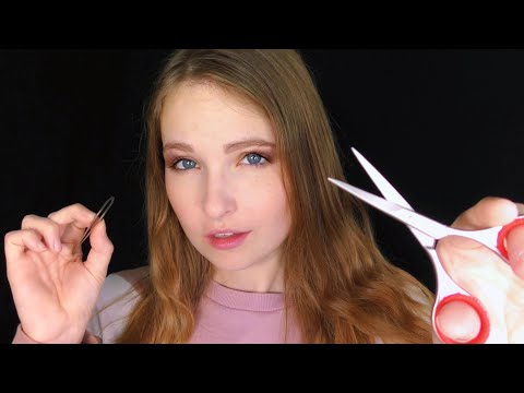 ASMR | Fast and Aggressive Plucking (doing your eyebrows)