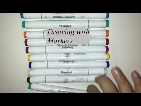 ASMR- writing/doodling with markers 💕