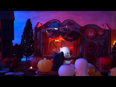 Satisfying MINIATURE Halloween Movie with ASMR Mochi Squishy (asmr story time)