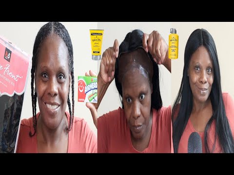Jet Black 24" Straight ASMR Applying Lace Front Wig | Chewing Gum