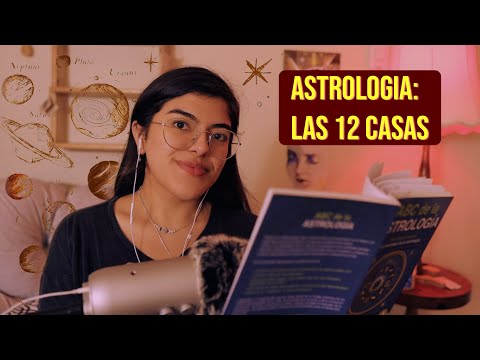 ASMR Leyendo sobre #astrologia 🪐Aprende sobre las 12 Casas en tu carta ✨