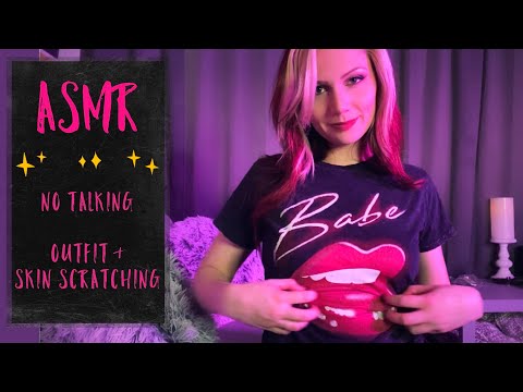 ASMR- No Talking / Skin & Outfit Scratching