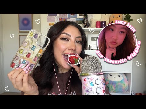 ASMR our favourite triggers!! 💞 with @asmrbeam1