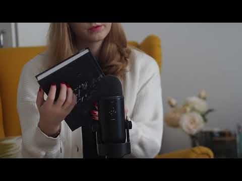 ASMR | tapping on velvety book cover 😴 no talking 😴