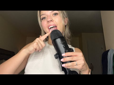 ASMR| Spit Painting On My Blue Yeti/ Fast & Aggressive Eating My Blue Yeti Mouth Sounds