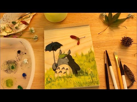 ASMR Forest Walk, Making Clover Rings, And Painting Totoro