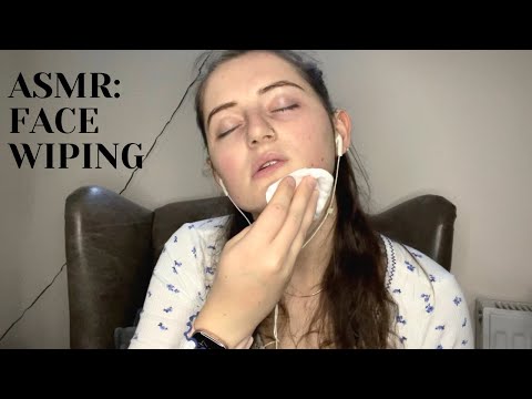 ASMR: WIPING YOUR FACE THEN MINE | relaxing face wiping session!