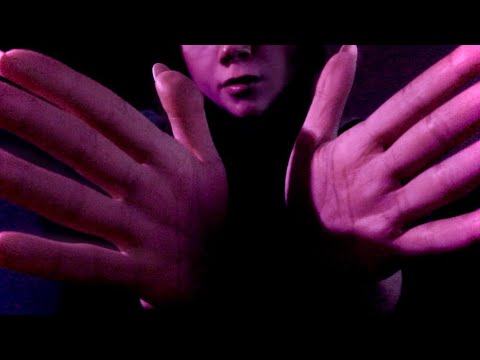ASMR Visual Hypnosis Hand Movement | Trippy Layered Whispering ear to ear Mouth Sounds | Dark Mode