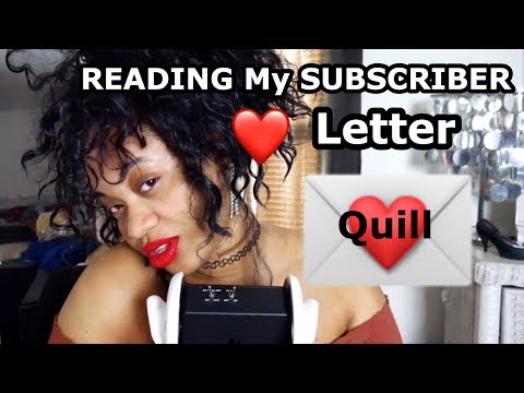 ASMR Whispered LOVE ❤️ Letter(One of My Subscribers Sent This to Me)