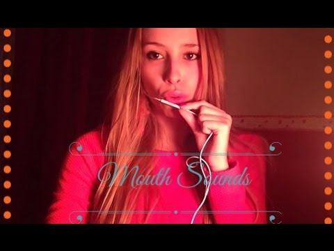 ASMR wet mouth sounds with lipgloss