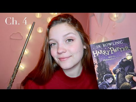 ASMR | Reading Harry Potter and the Philosopher's Stone Ch. 4 (rainy, cozy bedtime story)