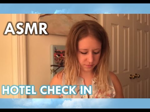 ASMR - Hotel check in (concierge)