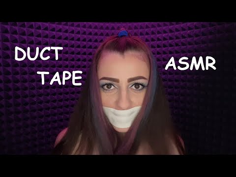 Shut my mouth duct tape 4 😋 | Very sticky sounds 😉 | ASMR | 💋