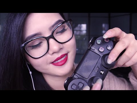 ASMR | Tapping on my Boyfriend's Stuff | Trigger Assortment