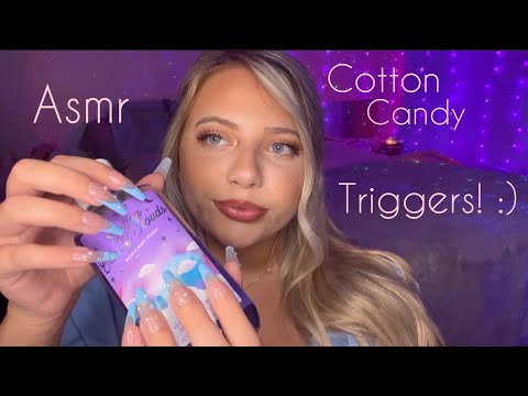 Asmr Cotton Candy Theme Trigger Assortment 🍭🍬