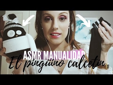 ASMR DIY Costura | Convierte un calcetín en pingüino conmigo ♥  (Soft Spoken)  | BelASMR
