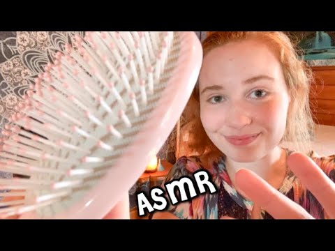 ASMR Hair Brush Sounds, tapping, scratching and visual 🍂