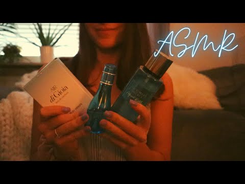 ASMR | My Perfume Collection (Tons of Glass Tapping and Liquid Sounds)
