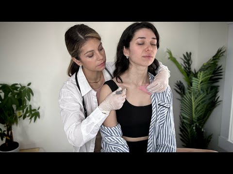 ASMR Real Person Medical Face Mapping and Skin Analysis | Soft Spoken Role-play