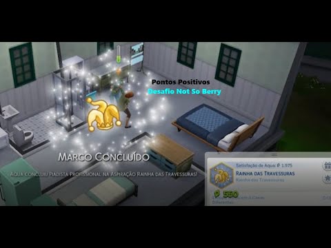 The Sims 4 Desafio Not So Berry | Ep. 5 - Concluindo marcos de Aspiração 😈🔝 e sendo Promovida 👩‍🔬🔝