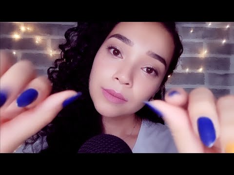 ASMR | Touching Your face + Mouth Sounds/Tongue Clicking 👄☺