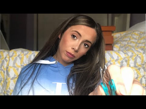 ASMR FRIEND DOES YOUR EYEBROWS (whispering + personal attention) | 25DaysOfASMR | Day 24