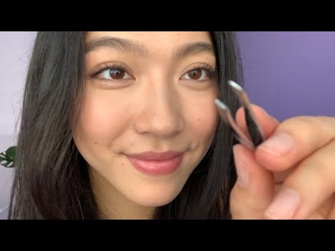 ASMR Doing Your Brows, Up-Close Personal Attention 🤏🏼😏
