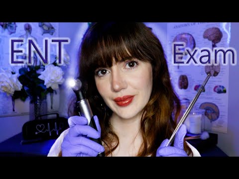 [ASMR] Relaxing ENT Exam and Treatment (Ear Cleaning, Ear Exam, Nose, Throat Exam) Doctor Roleplay