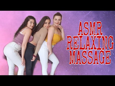 ASMR | BACK NECK AND HEAD RELAXING  MASSAGE WITH GLADYS, DIANA AND ALISSON