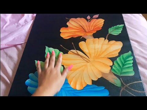 ASMR tapping and scratching on my artwork