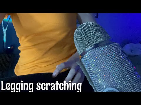 ASMR/ fabric/legging scratching!!