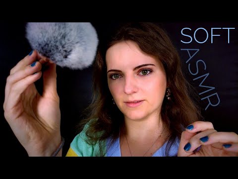 Slow ASMR Triggers | Gentle Hand Movements, Face Brushing & Tracing, Soft Whispering 💤