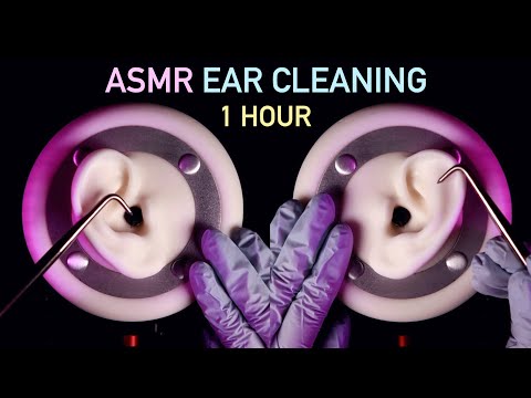 ASMR 1 Hour of Ear Cleaning w/Awl Hook (No Talking)