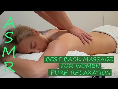 [ASMR] Best Back Massage for Women - Pure Relaxation [No talking][No Music][Massage Sounds]