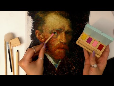 ASMR Wooden Makeup on Vincent Van Gogh