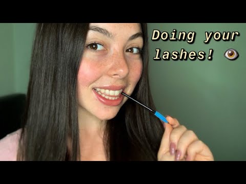 ASMR CLOSE-UP DOING YOUR LASHES! PERSONAL ATTENTION ROLEPLAY